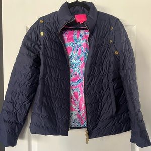 Size 4 Jacket with removable arms to be a vest.
